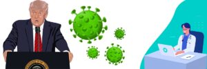 Donald Trump hat Corona, Covid-19, SARS-CoV-2, Coronavirus, USA, Präsident, Test, Coronatest, positiv.