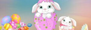 Häschen-Mundschutz passend zu Ostern, Oster-Mundschutz, Mund-Nasen-Masken mit süßen Ostermotiven, Maske online kaufen, Mund-Nasen-Bedeckung bestellen, Ostermontag, Ostersonntag, Osterfest.