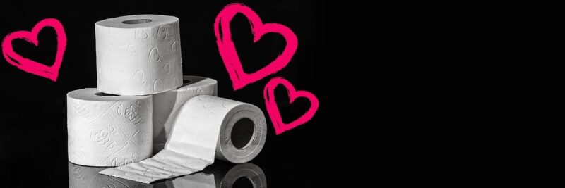 Vierlagiges Toilettenpapier
